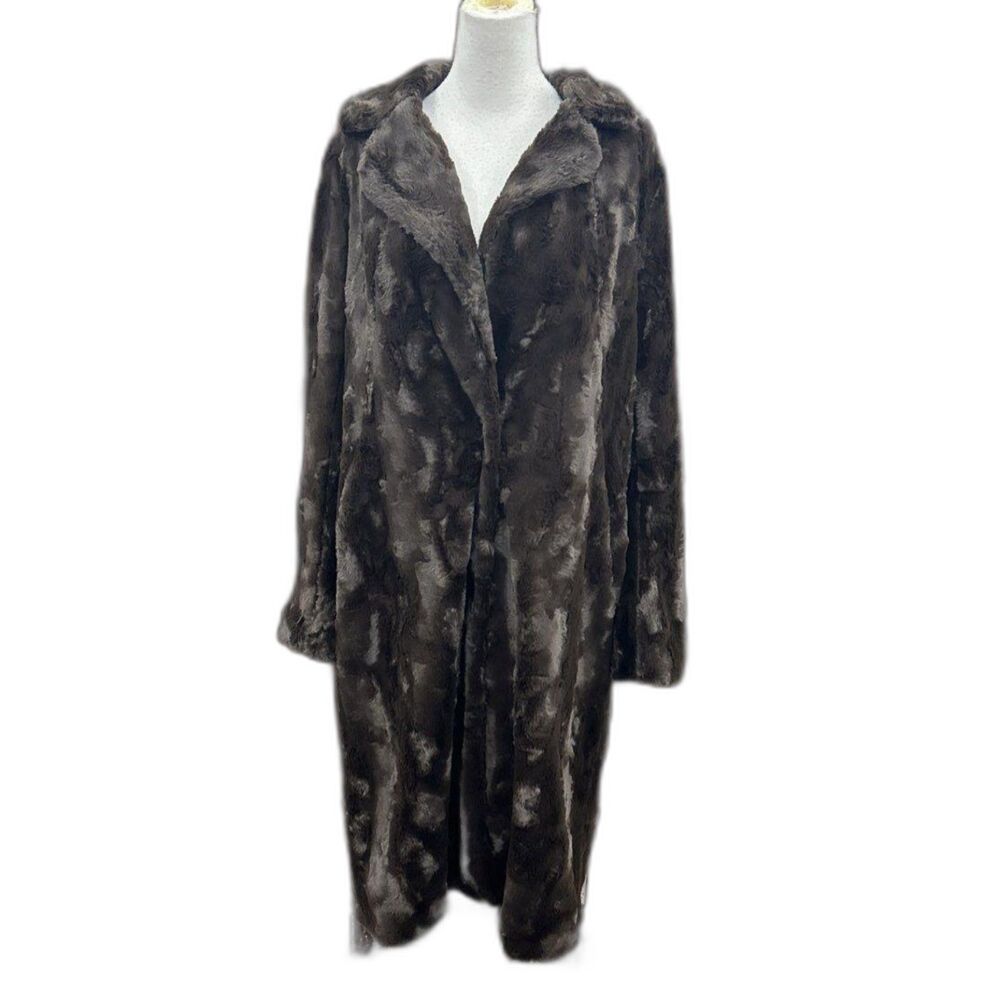 Karen Kane Women's Dandy Girl Brown Faux Fur Coat NWT Sz M Teddy Winter Jacket M